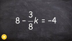 Learning to solve a two step equation with one fraction Instructional Video