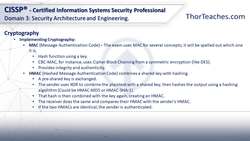 CISSP® Certification Domain 3: Security Architecture and Engineering Video Boot Camp for 2022 - MAC, HMAC, SSL, and TLS Instructional Video