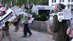 Extinction Rebellion clash with police during HS2 protest News Clip