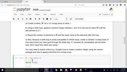 Numpy and Loops in Python Instructional Video