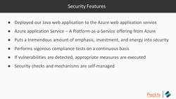 Cloud Native Development on Azure with Java 3.1: Security Features of an Azure Web Application Instructional Video