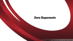Zero Exponents Instructional Video