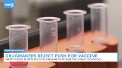 Drugmakers Pledge Not To Release COVID-19 Vaccine Until Proven Safe News Clip