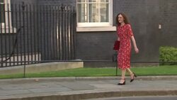 Theresa Villiers Arrives for First Cabinet Meeting in Boris Johnson's Government News Clip