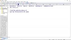 Bash Shell Scripting- Scheduling jobs with crontab Instructional Video