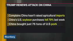 Trump Slams China Ahead of Trade Data News Clip