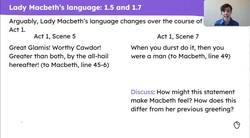 Lady Macbeth’s character development across Act 1 of ‘Macbeth’ Instructional Video