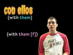 How to use "Con" (with) in Spanish! Instructional Video