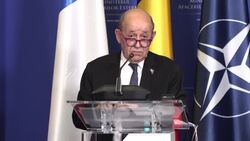 CLEAN : France's Le Drian: NATO troops in Eastern Europe not 'a provocation' for Russia News Clip