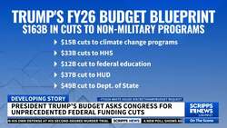 White House comes out with sharp spending cuts in Trump's 2026 budget plan News Clip