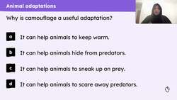 Animal adaptations Instructional Video