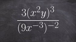Simplify an expression using rules of exponents when the denominator has negative exponent Instructional Video