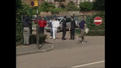 Boris Becker walking up to the Wimbledon gates News Clip