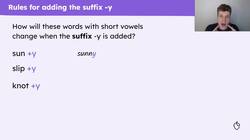 Practise and apply spelling adjectives using the suffix "-y" Instructional Video