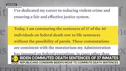US: Republicans Condemn Biden's Move To Commute Death Sentences News Clip
