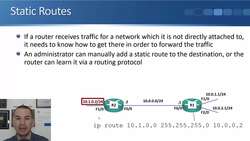Cisco CCNA 200-301: The Complete Guide to Getting Certified - Static Routes Instructional Video