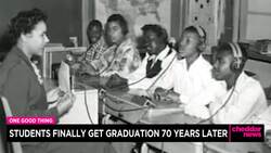 One Good Thing: Students Finally Get Graduation 70 Years Later News Clip