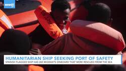 Spanish Humanitarian Ship Seeking Port of Safety News Clip