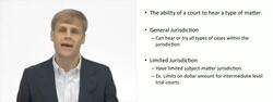 General and Limited - Subject Matter Jurisdiction Instructional Video