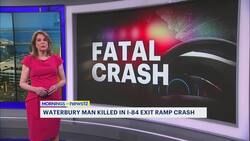 Waterbury man dies in crash on I-84 entrance ramp News Clip