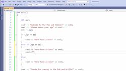 C++ Developer - Selection Control Statements Instructional Video