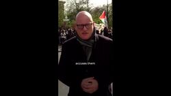 Protests in Germany against deportation of pro-Palestinian activists News Clip