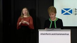 Nicola Sturgeon giving daily coronavirus press briefing News Clip