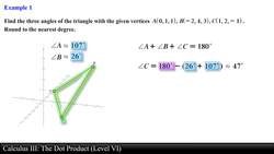 Calculus III: The Dot Product (Level 6 of 12) Instructional Video