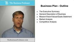 Outline of a Business Plan Instructional Video