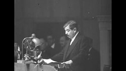 Meeting of League of Nations in Geneva to discuss Italy's preparing to invade Ethiopia News Clip