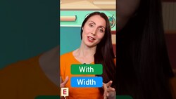 Pronunciation Challenge: With vs Width #shorts Instructional Video