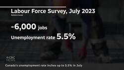 Canada lost about 6,000 jobs in July, a sign of a slowing economy News Clip