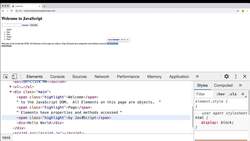 Modern Web Design with HTML5, CSS3, and JavaScript - Creating the Page Elements Using JavaScript Code Instructional Video