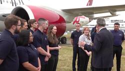 Sir Keir Starmer tours the Farnborough Air Show as he announces new skills body News Clip
