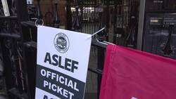 ASLEF train drivers strike in Birmingham News Clip