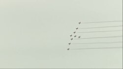 The Red Arrows perform at the event to commemorate the 75th anniversary of the D-Day landings News Clip