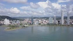 Panama Coast (Costa de Panama). Stock Footage