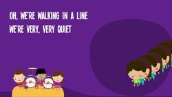 Hallway Line | Kids Song | Back to School | Song Lyrics | Preschool | Kindergarten Instructional Video
