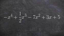 How to tell the difference between the leading coefficient and the degree of a polynomial Instructional Video