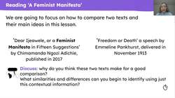 Comparing the presentation of perspectives in non-fiction texts Instructional Video