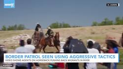 U.S. Border Patrol Agents Seen Using Aggressive Tactics On Migrants News Clip