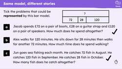 Create stories to match structures presented in a model Instructional Video
