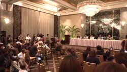 CLEAN : Presidential candidates say won't back out of Philippine race to back rival News Clip