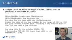 Cisco CCNA 200-301: The Complete Guide to Getting Certified - SSH Secure Shell Instructional Video