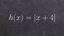 Graphing an absolute value equation with horizontal shift Instructional Video
