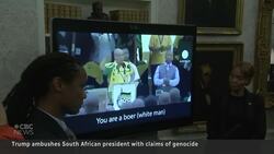 Trump ambushes South African president with claims of genocide News Clip