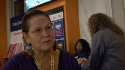 Democrats in London react to Donald Trump's victory in two battleground states News Clip