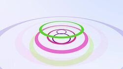 Motion purple and green circles abstract background Stock Footage