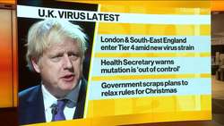 U.K.'s Hancock Says Virus Mutation Is `Out of Control' News Clip