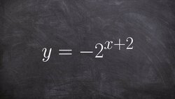 Learn to translate an exponential graph using a reflection and horizontal shift Instructional Video